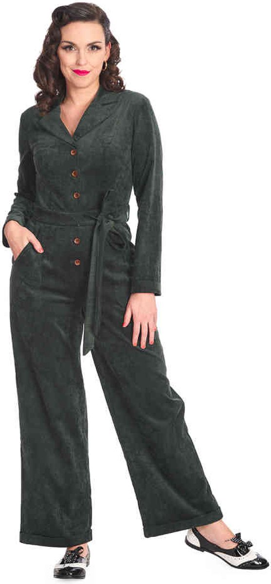 Banned - Fem Rule Jumpsuit - 2XL - Groen
