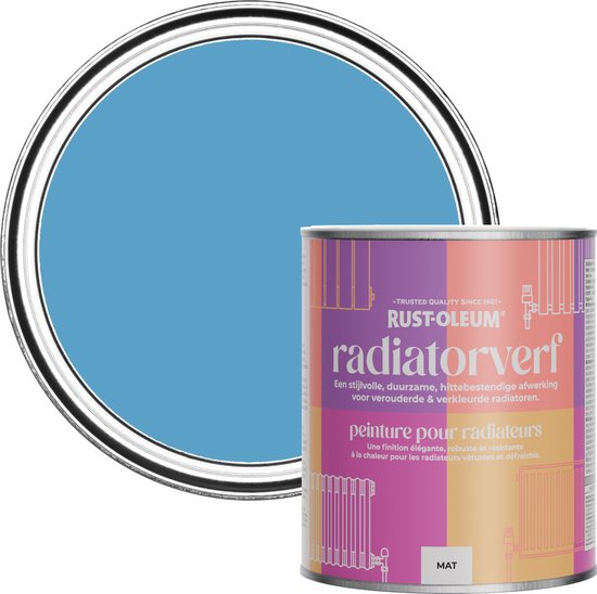 Rust-Oleum Blauwe Radiatorverf - Ceruleumblauw 750ml