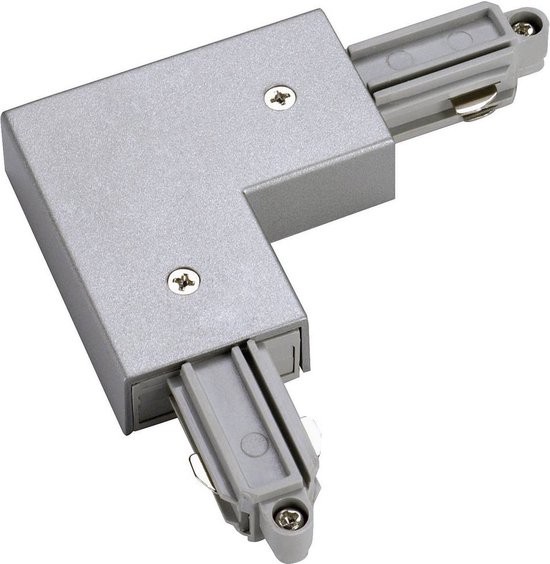SLV Hoekverbinder voor 1-fase HS-stroomrails 143062 N/A Zilver-grijs