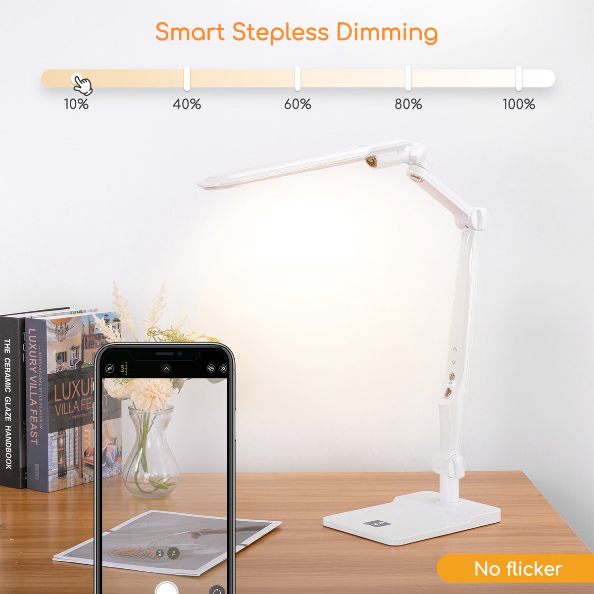 Aigostar Alexander - LED bureaulamp - 3000K-6500K - Wit thumbnail 4