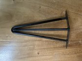 Hairpins salontafel onderstel zwart 28cm (per stuk)