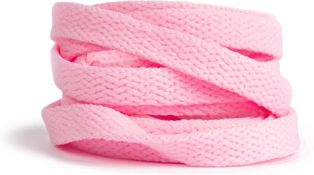 Schoenveter Mr lacy Pastels Pink 120cm lang 7mm breed extra sterk