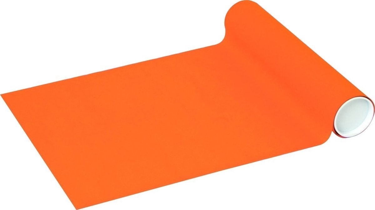 Oranje Tafelloper - Placemat op rol 480 cm - Vliespapier