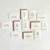 12x cartes de Noël colorées à la mode (format A6) - Cartes de Noël à envoyer - jeu de cartes - cartes vierges - cartes avec texte - Cartes de Noël de Luxe