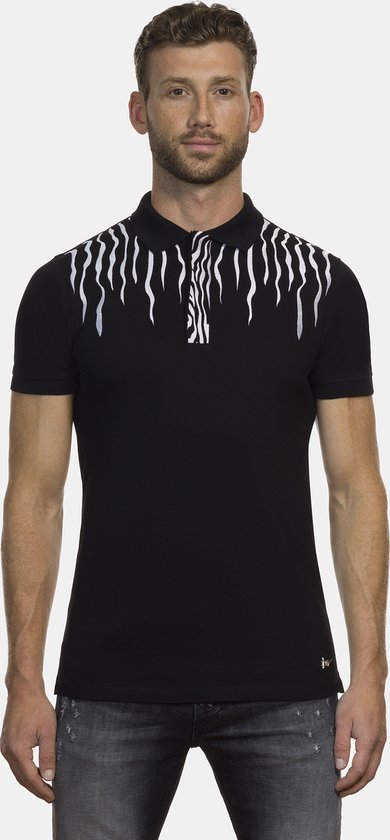 Black Equus Burchelli Zebra Polo