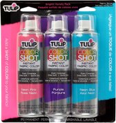 Tulip ColorShot spray de couleur instantanée pour tissu Bright 3pcs