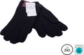 P&T Heren Handschoenen - Wol - Zwart - Maat 8