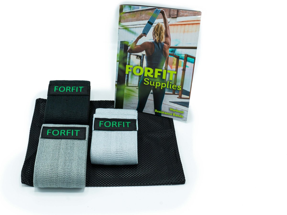 KERSTDEAL- FORFIT Resistance bands - Set weerstandsbanden - Resistance ...