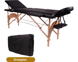 Massagetafel Hout - Behandeltafel - 3-Zones - 8 Hoogtestanden - Goets
