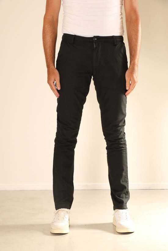 Pantalon homme New Star - Baltimore - pantalon homme à carreaux - noir -  taille 31/34 | bol