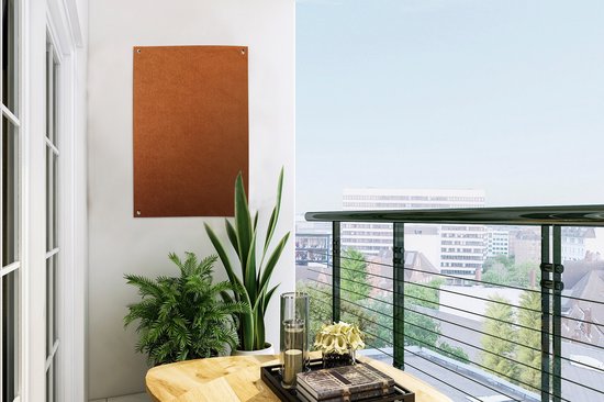 Tuindecoratie Papier met een koperen structuur - 40x60 cm - Tuinposter - Tuindoek - Buitenposter