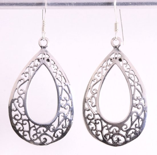Boucles D'oreilles Femme Argent Sterling 925 - 48 Mm X 5 Mm - Neuves Avec étiquettes