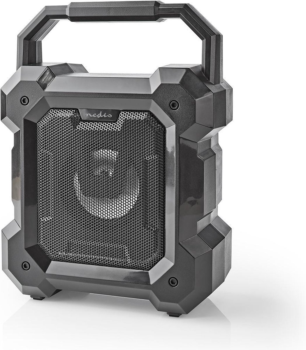 Nedis Bluetooth®-Speaker - Maximale batterijduur: 13 uur - Tafelmodel - 5 W - Mono - Ingebouwde microfoon - Zwart