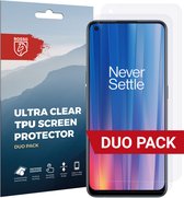 Rosso Screen Protector Ultra Clear Duo Pack Geschikt voor OnePlus Nord CE 2 | TPU Folie | Case Friendly | 2 Stuks