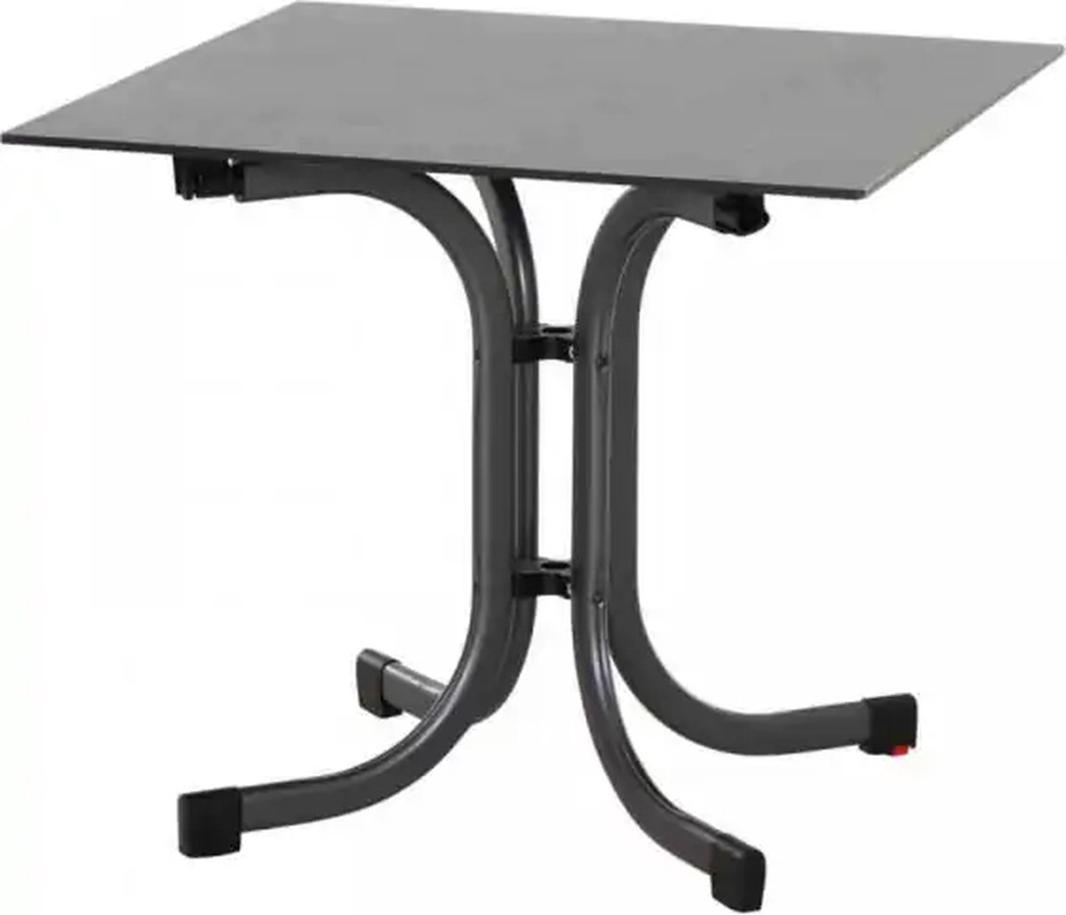 Sola - klaptafel 80x80 cm - antraciet