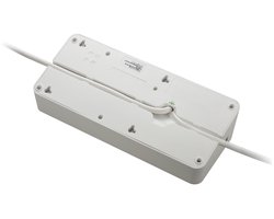 APC PM6U-GR Stekkerdoos met USB & overspanningsbeveiliging / 6x stopcontact + 2x USB
