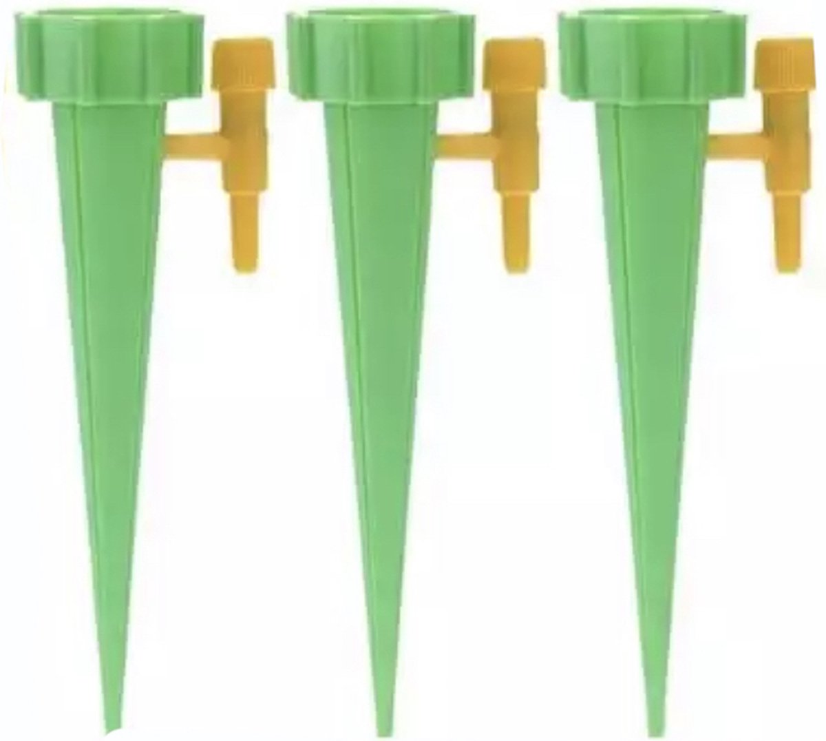 Waterdruppelaar - Irrigatiesysteem - Instelbaar - Set van 3 - Planten Watergever - Druppelsysteem - Groen - IXEN