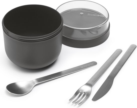 Brabantia Make & Take Yaourt à emporter - 0 l - Plastique - Gris foncé