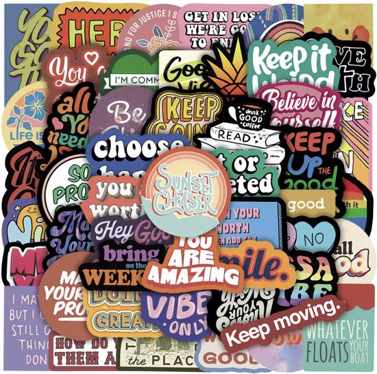 Quote Stickers 50 Stuks Inspirational Stickers Quotes Laptop