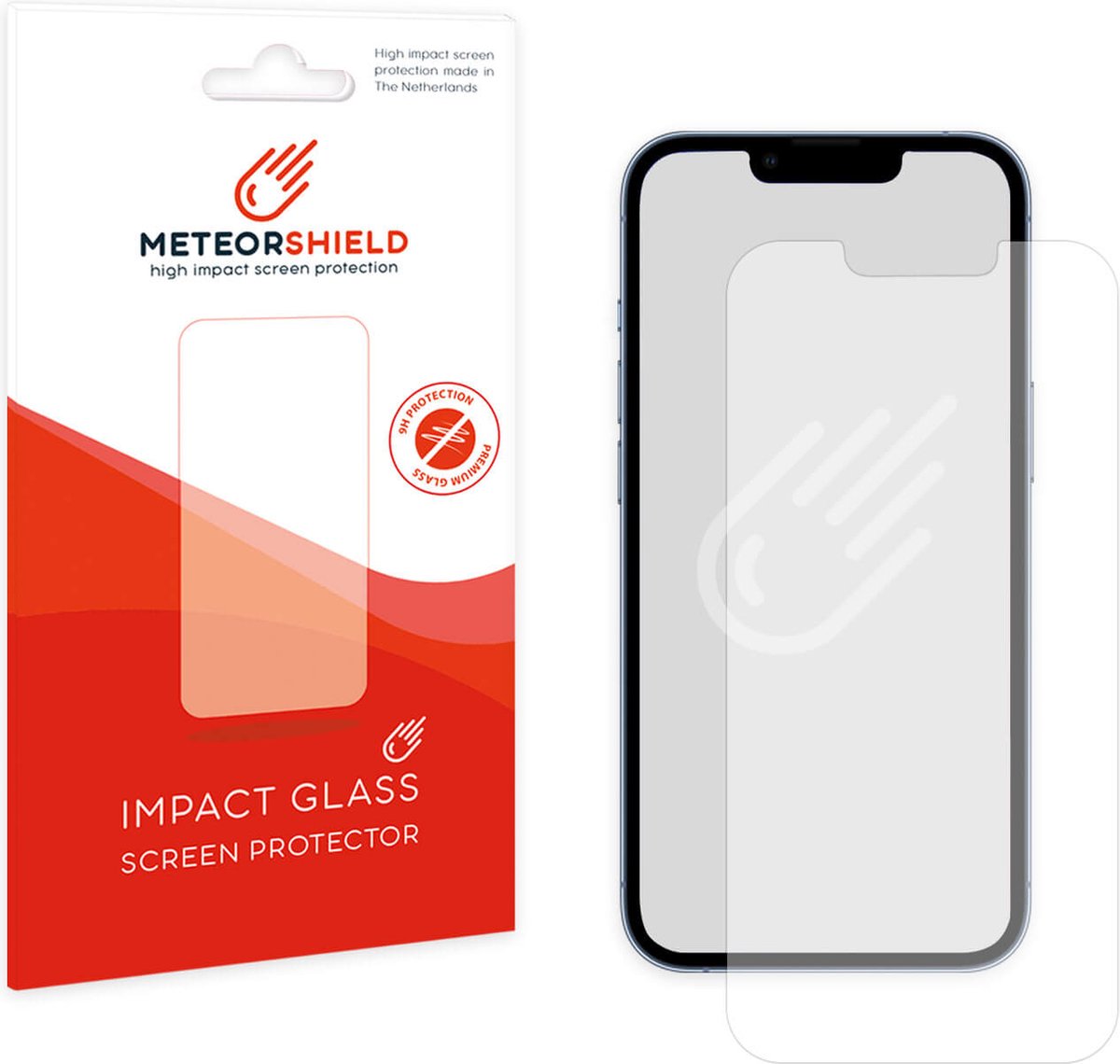 Meteorshield iPhone 14 Plus screenprotector - Ultra clear impact glass