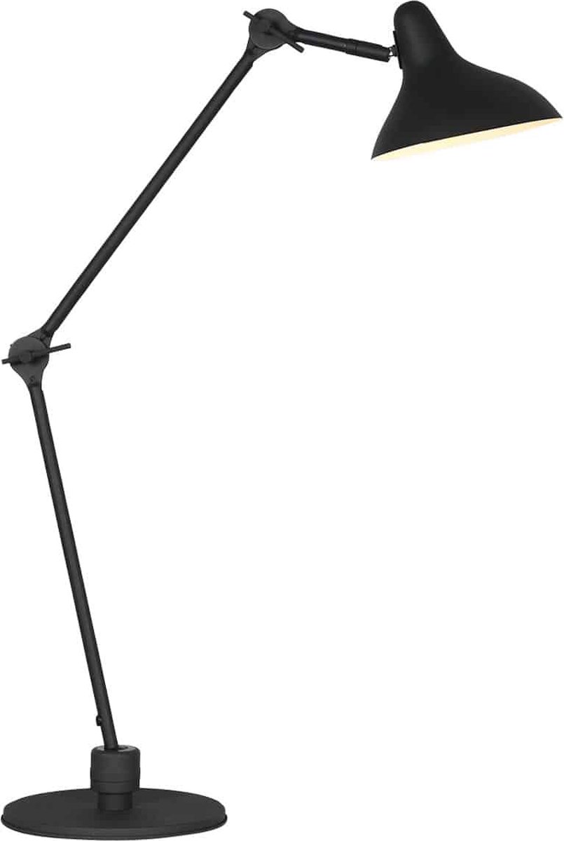 Tafellamp Anne Kasket | 1 lichts | zwart | metaal | 90 cm | Ø 22 cm | bureaulamp | modern design