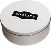 Boîte à biscuits - boîte en fer blanc avec couvercle amovible - biscuits - boîte de rangement - biscuits
