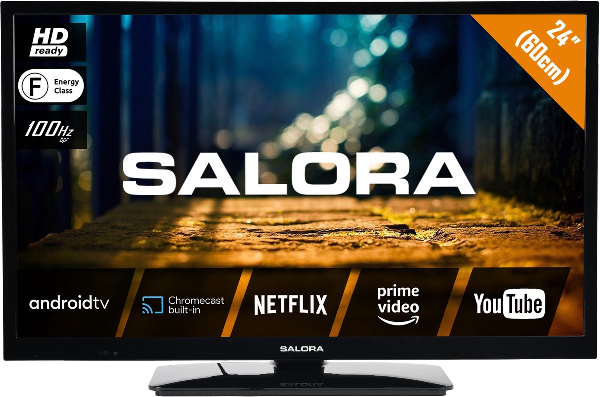 Salora 4404 series 24XHA4404 tv 61 cm (24") HD Smart TV Wi-Fi Zwart