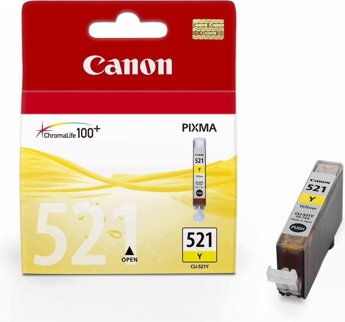 Canon CLI-521Y Inktcartridge - Geel