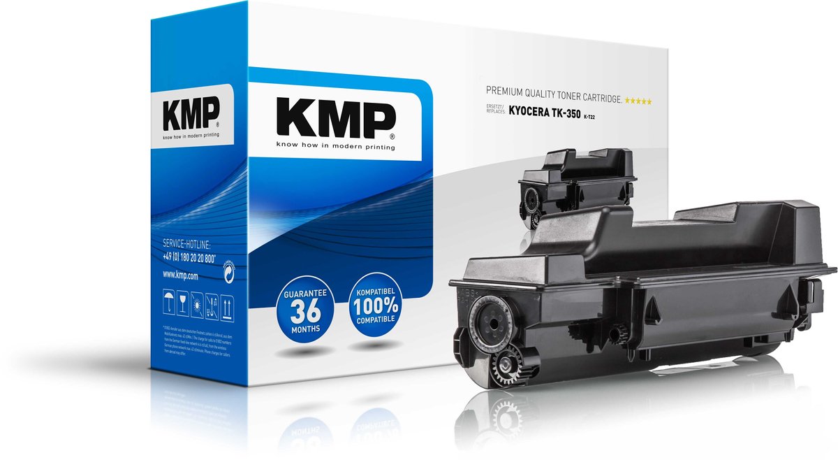 KMP Toner vervangt Kyocera TK-350 Compatibel Zwart 15000 bladzijden K-T22