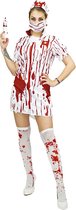 Halloween Kostuum Dames - Bebloede Verpleegster - Zuster - One Size Halloween Kostuum Dames - Bebloede Verpleegster - Zuster - One Size