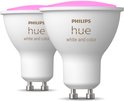 Philips Hue Slimme Lichtbron GU10 Spot Duopack - w