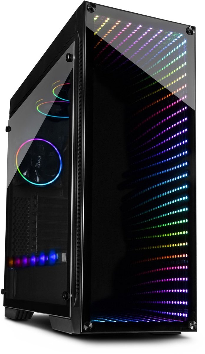 Inter-Tech X-908 Infini2 Toren Zwart