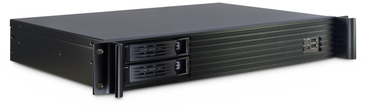 Inter-Tech 1.5U-1528L serverbehuizing 2x USB-A 2.0