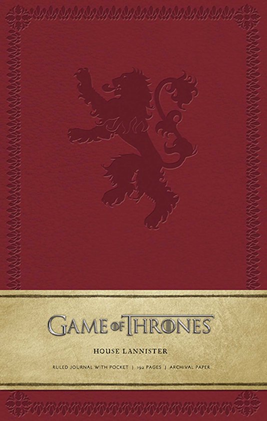 GoT Ruled Journal House Of Lannister - cover