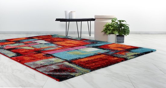 Hoogpolig vloerkleed - Blend Aztec Terra | Uniek design