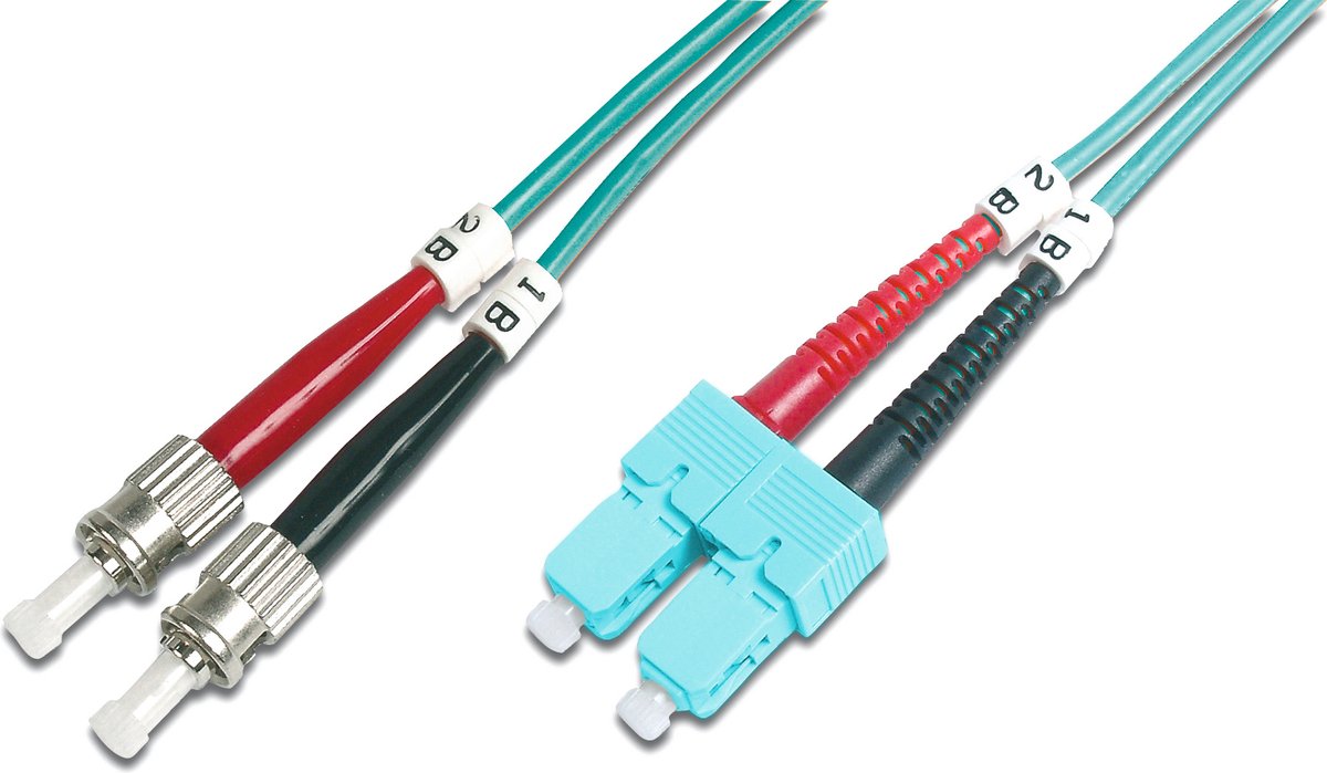 Digitus DK-2512-01/3 1m ST/BFOC SC Blauw Glasvezel kabel