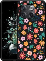 OnePlus 10T Hoesje Zwart Always have flowers - Designed by Cazy