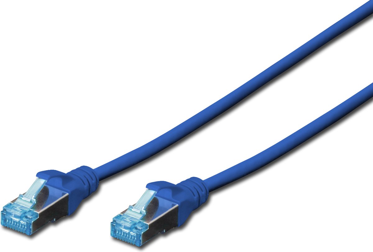 Digitus DK-1531-010/B RJ45 Netwerkkabel, patchkabel CAT 5e SF/UTP 1.00 m Blauw 1 stuk(s)