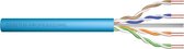 CAT 6A U-UTP installation cable, 500 MHz Eca (EN 50575), AWG 23/1, 305 m drum, sx, blue