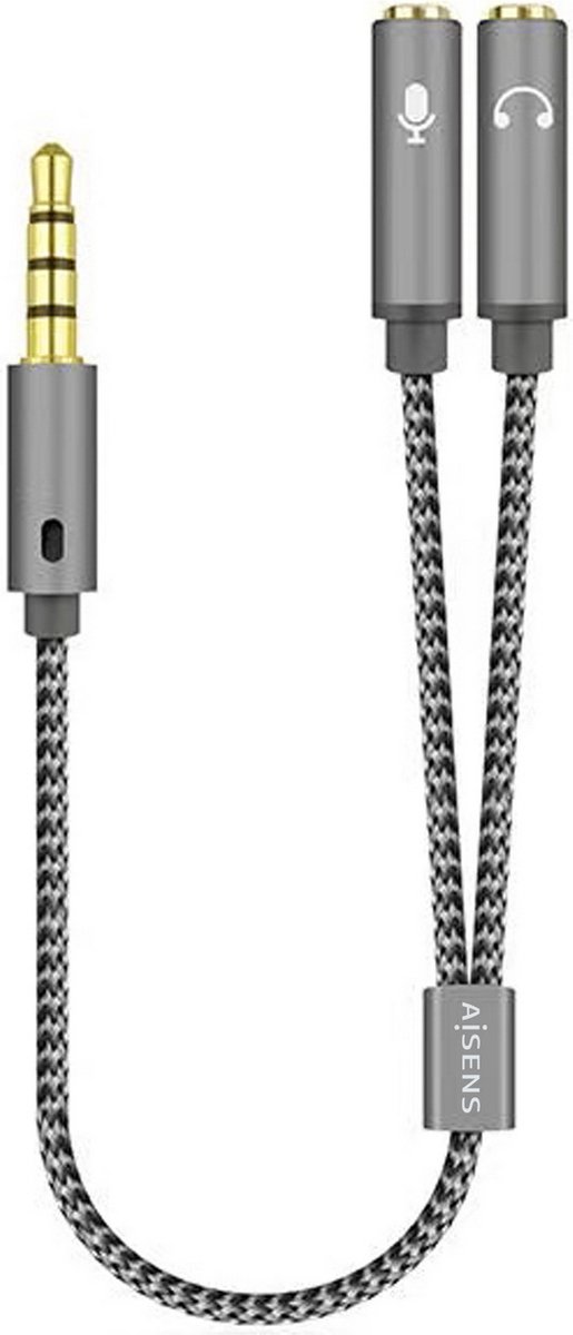 Adapter 3,5 mm Mannetje of Vrouwtje Plug Aisens A128-0415