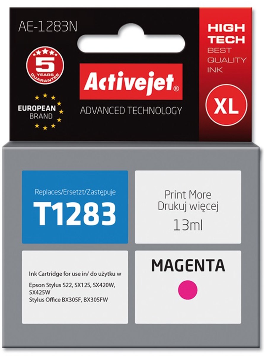 Originele inkt cartridge Activejet AE-1283N Magenta