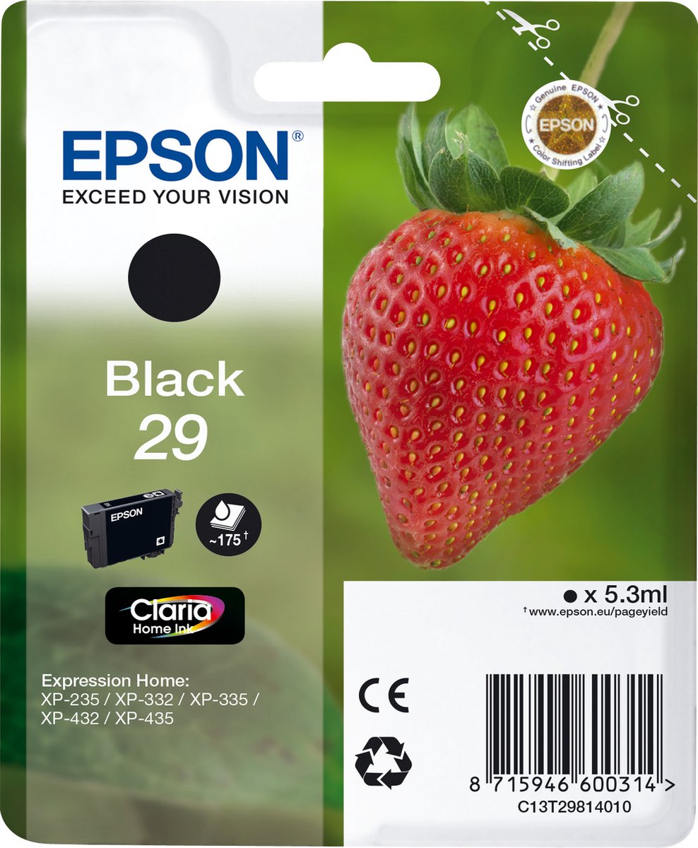 Epson 29 - Inktcartridge / Zwart
