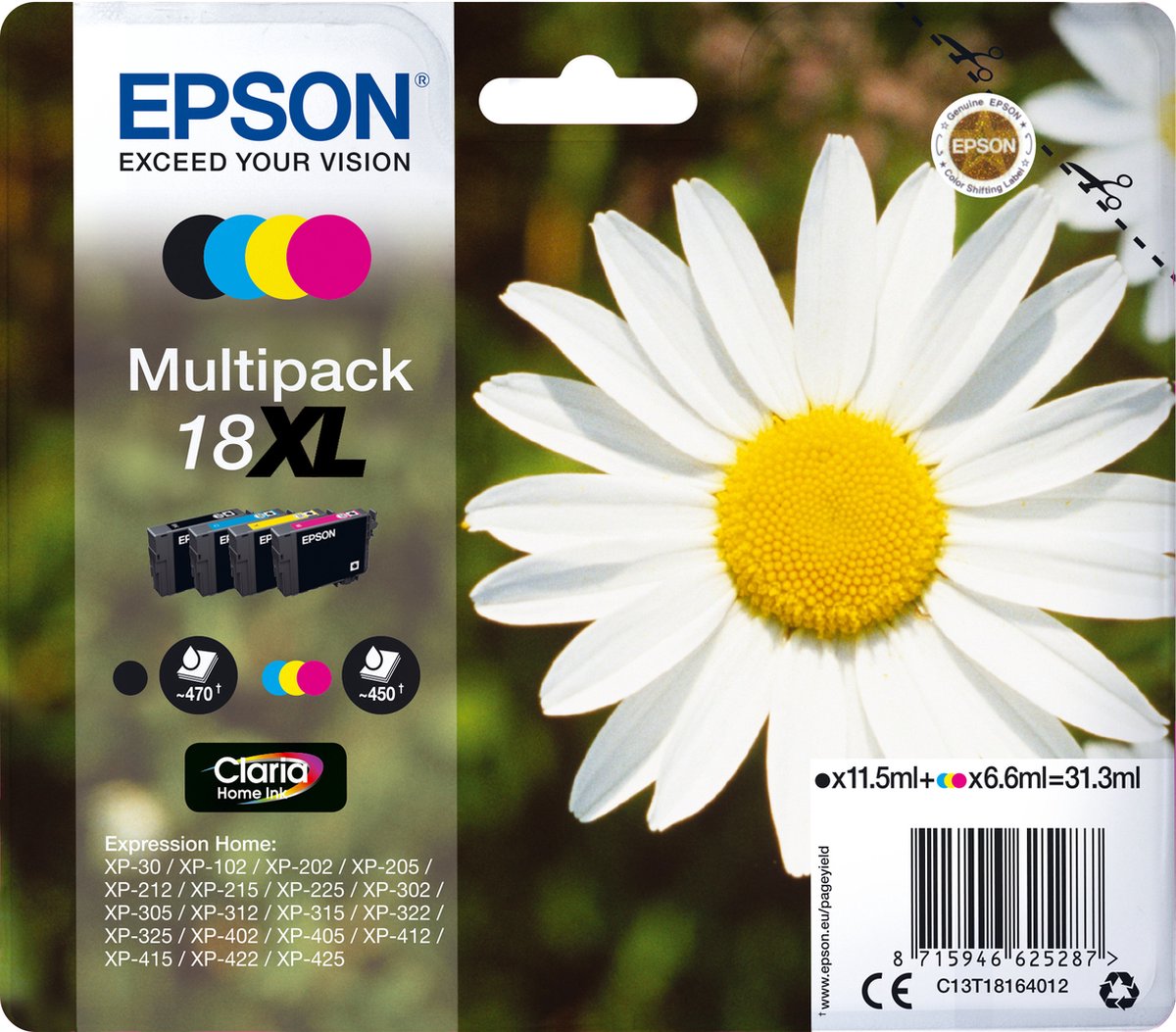 Epson 18XL - Inktcartrdige / Multipack