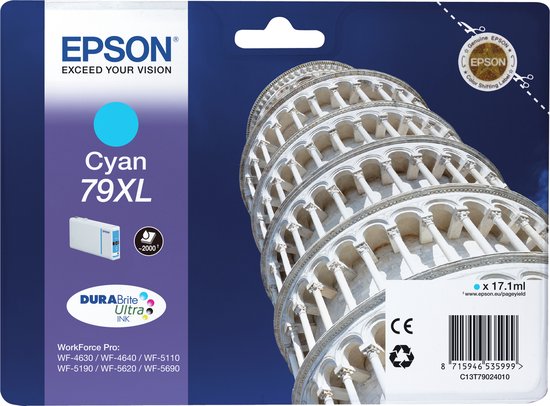 Epson 79XL - Inktcartridge / Cyaan / Hoge Capaciteit