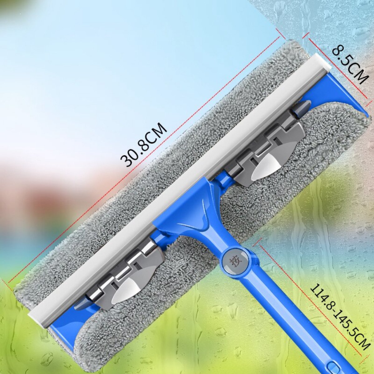 Kit de brosse de nettoyage de vitres de voiture, outil de lavage de livres  de pare-brise, essuie-glace automatique intérieur avec manche long,  accessoires de voiture - AliExpress