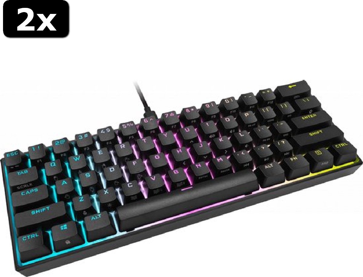 Cherry MX 2.0S RGB, MX Silent Red, Qwertz DE, Zwart: beste prijs