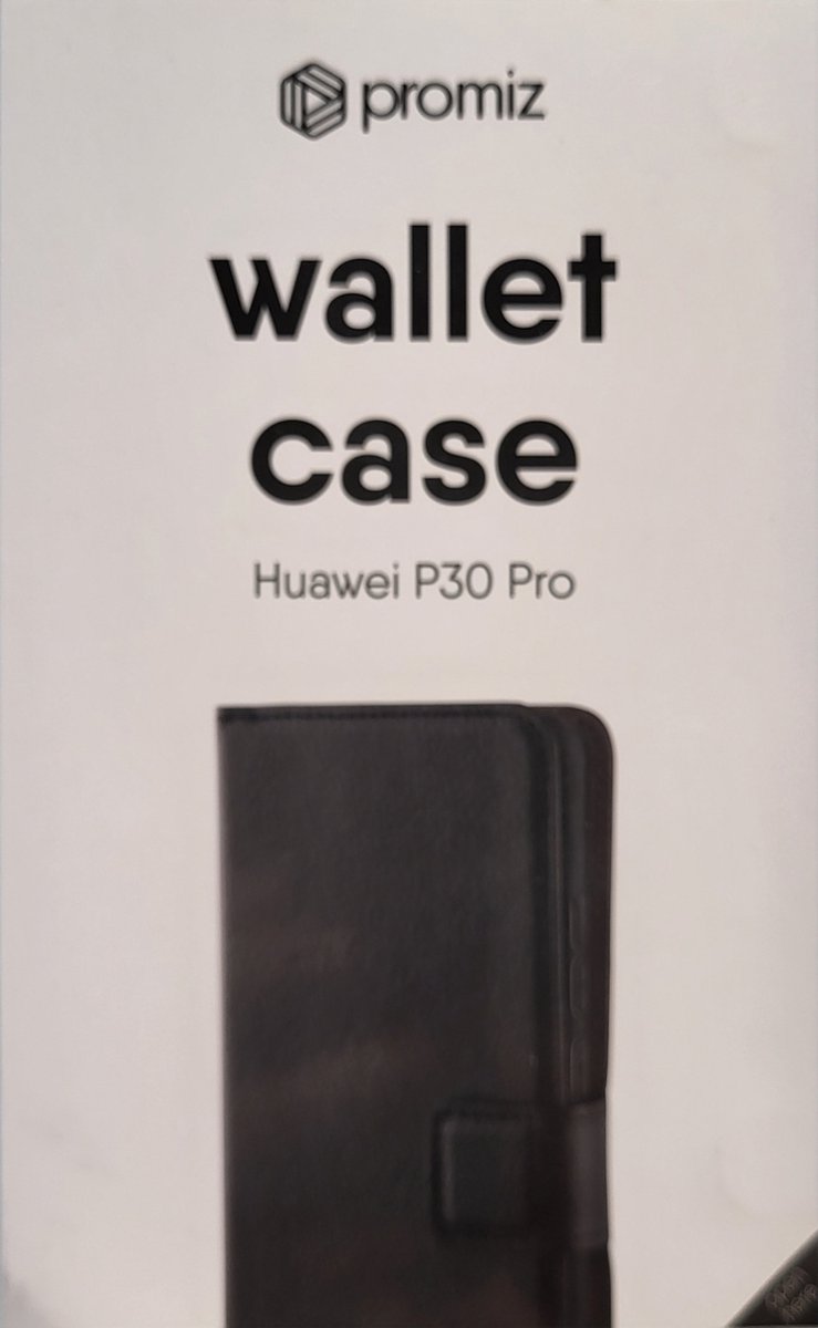 Promiz Huawei P30 Pro Wallet Case Zwart