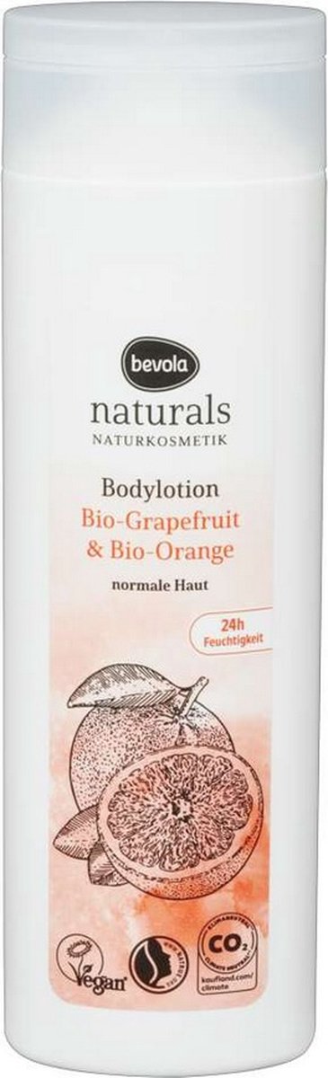 Bodylotion bio-grapefruit en bio-sinaasappel - vegan - 250 ml - Bevola Naturals