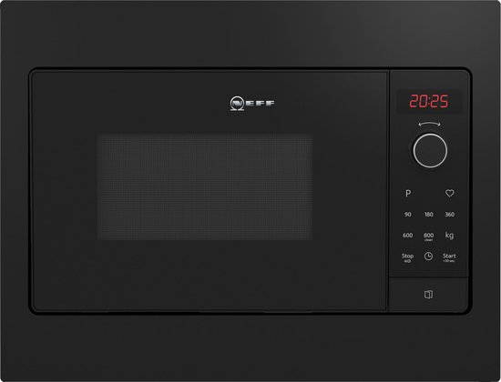 Neff HLAWG25S3 magnetron Ingebouwd Solo-magnetron 20 l 800 W Zwart