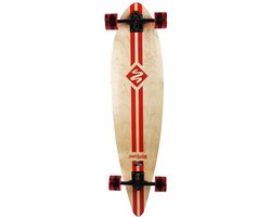Longboard Pintail 40 - Retro red Stripe - Street Surfing